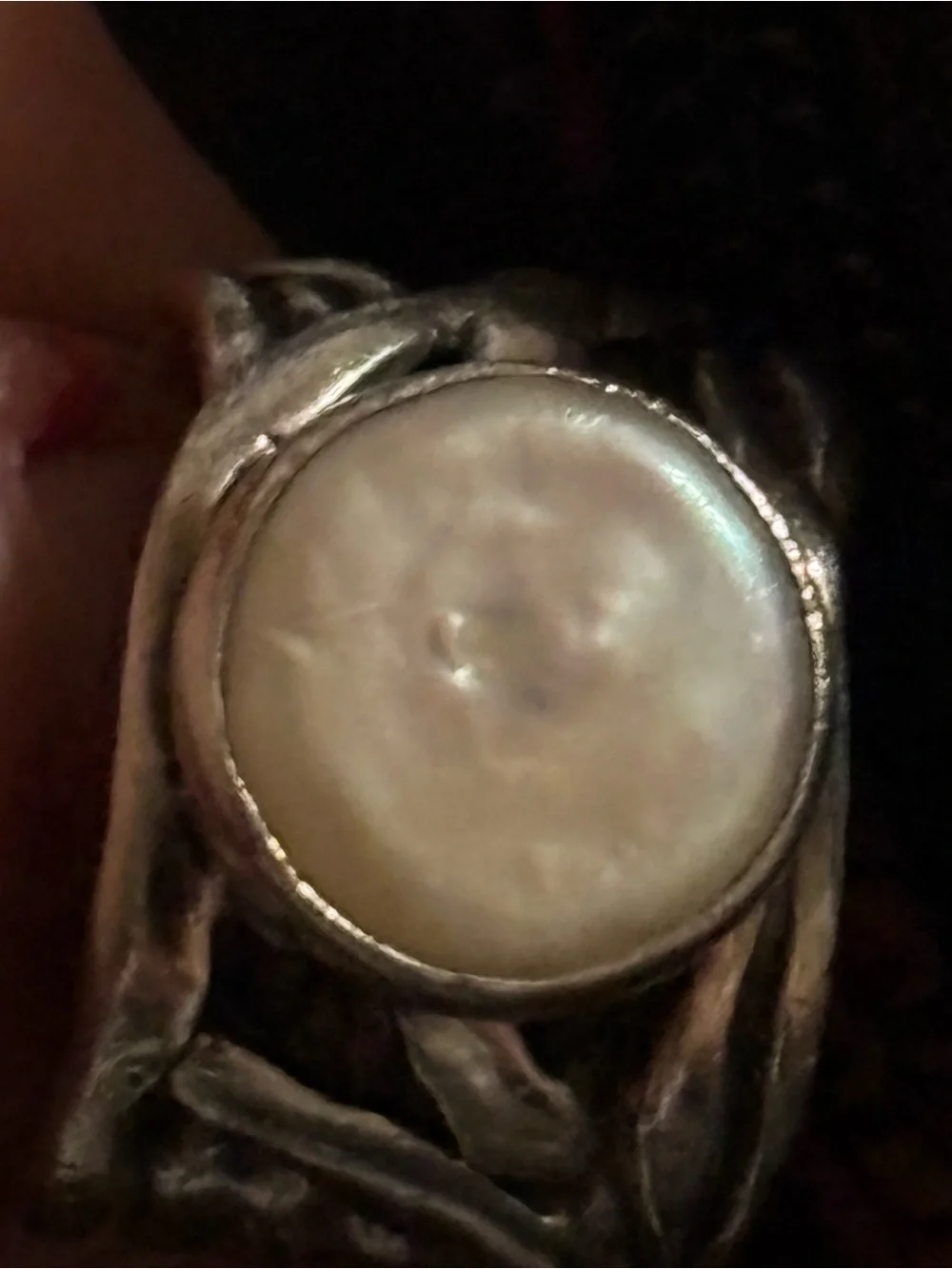 Silpada Sterling Silver Ring with White Mother-of-Pearl